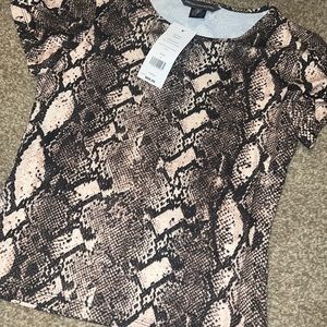 French connection snake print top